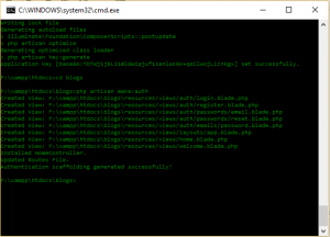 laravel auth